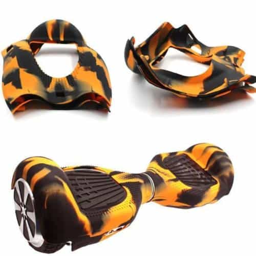 hoverboard skin orange + black
