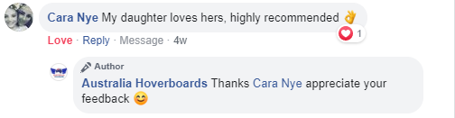 happy customers comment