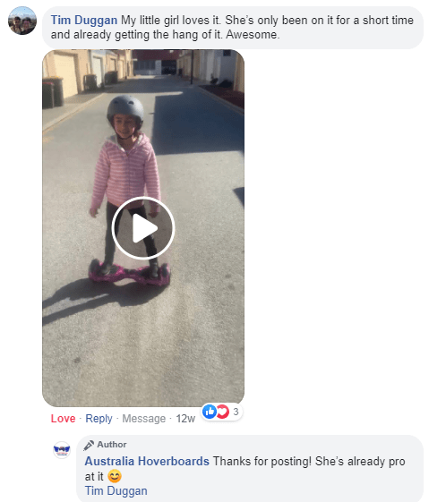 happy customers hoverboard video