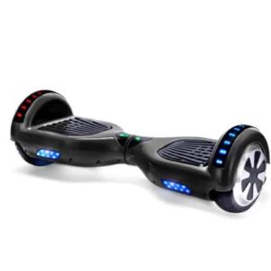 Hoverboard Electric Scooter 6.5 inch – Black + LED lights [Free Carry Bag & Bluetooth]