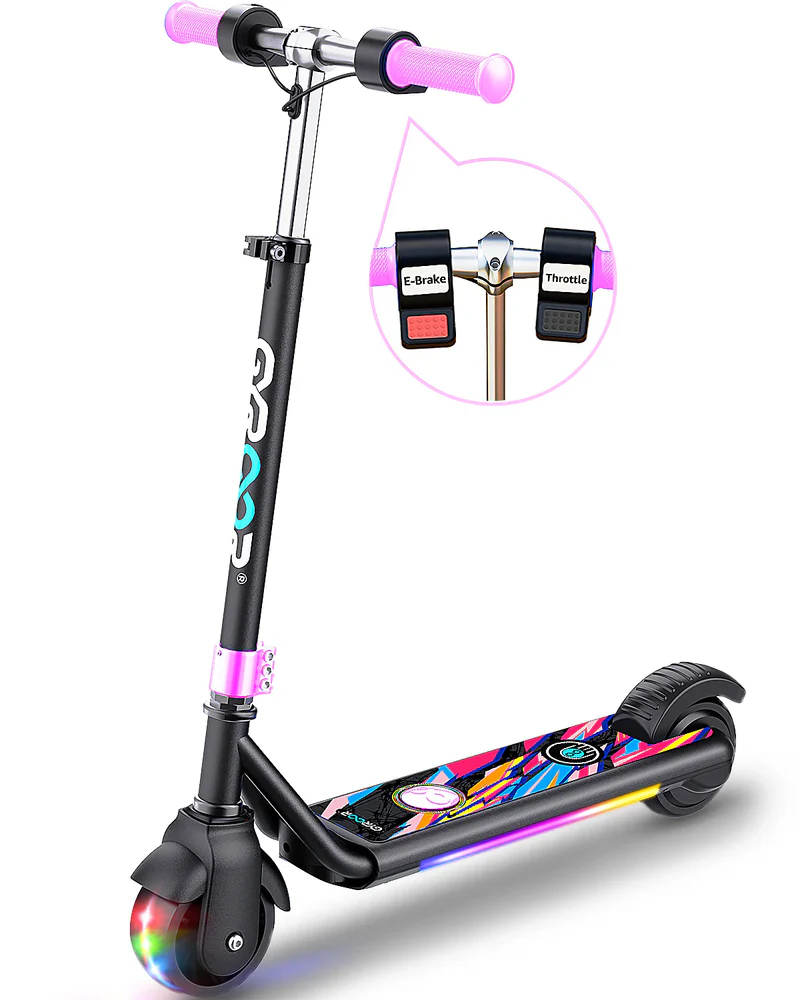 Kids Electric Scooter with Bluetooth Music by Gyroor