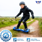 Premium Blue Chrome Hoverboard for Kids and Adults